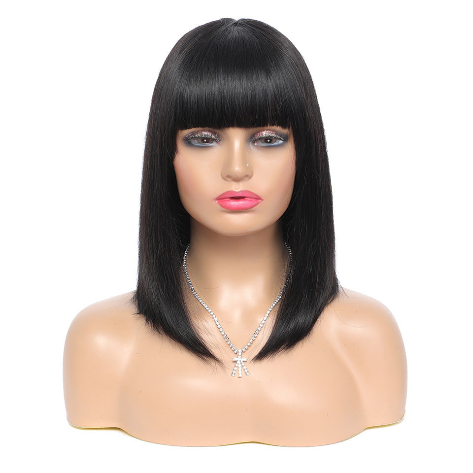 Women's Short Hair Series Real Hair Bob Headgear Women's Short Hair Series Real Hair Bob Headgear